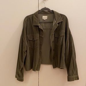 American Eagle Corduroy Jacket - Olive Green